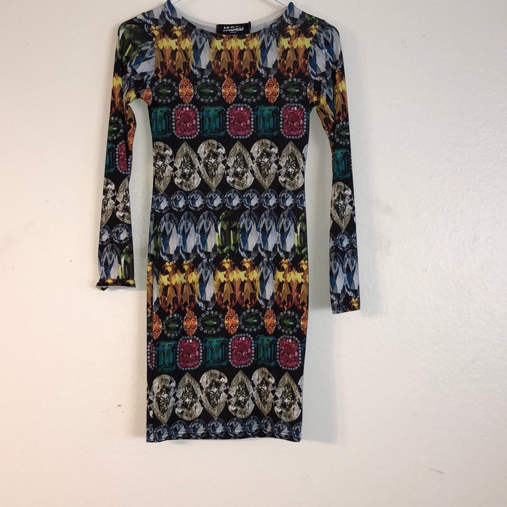 Women’s Floral Long Sleeve Bodycon Cocktail dress